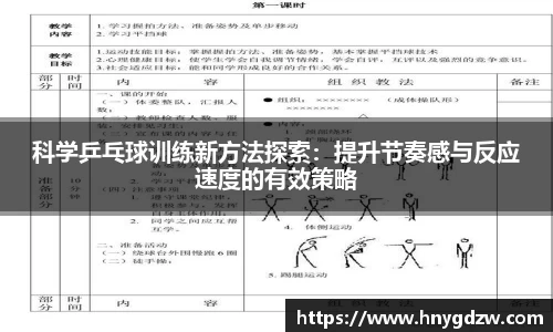 科学乒乓球训练新方法探索：提升节奏感与反应速度的有效策略